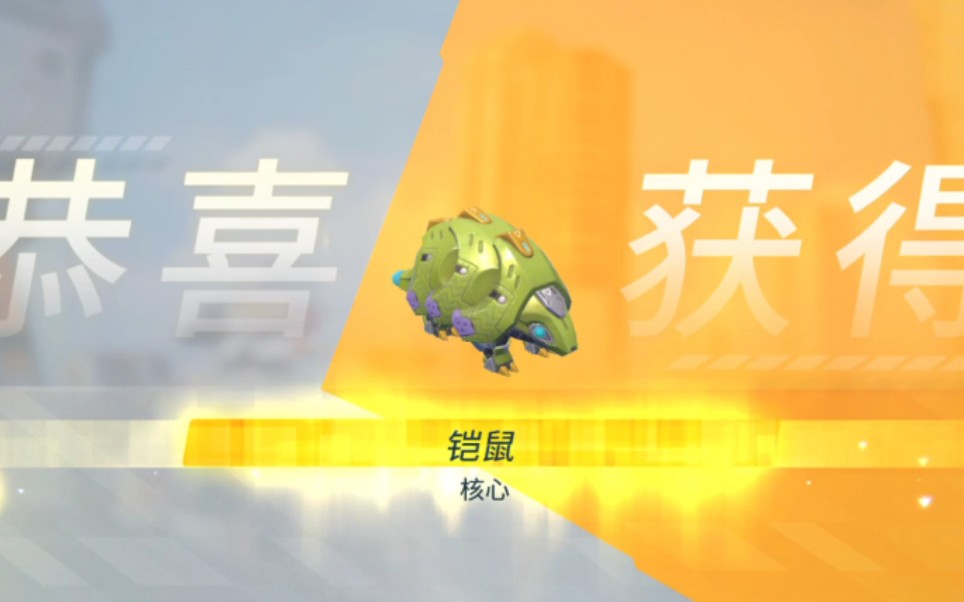 【重装上阵】肝了四个小时获得的铠鼠