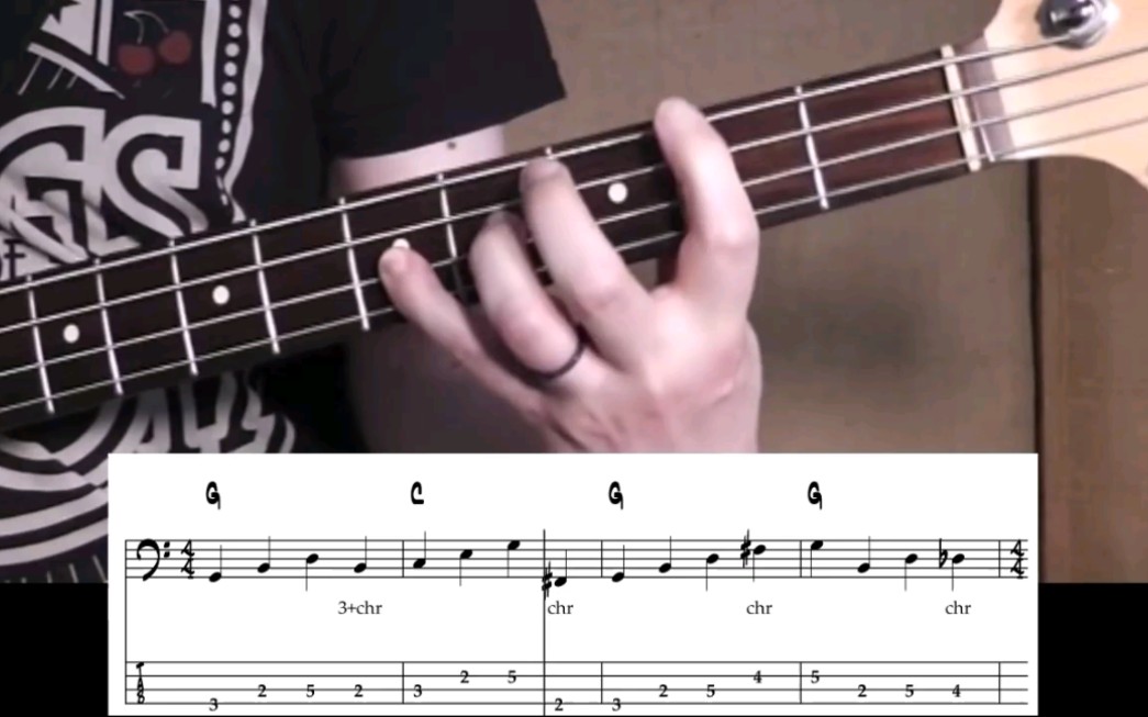 附谱〕用半音趋近的方法弹walking bass吧.