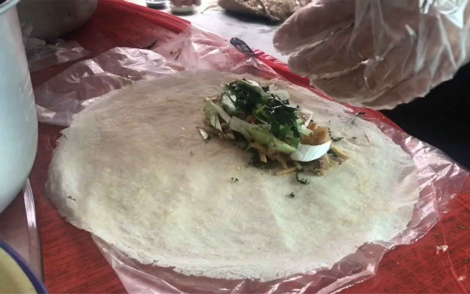 2020蔡家大院润饼记闽南润饼春卷制作过程