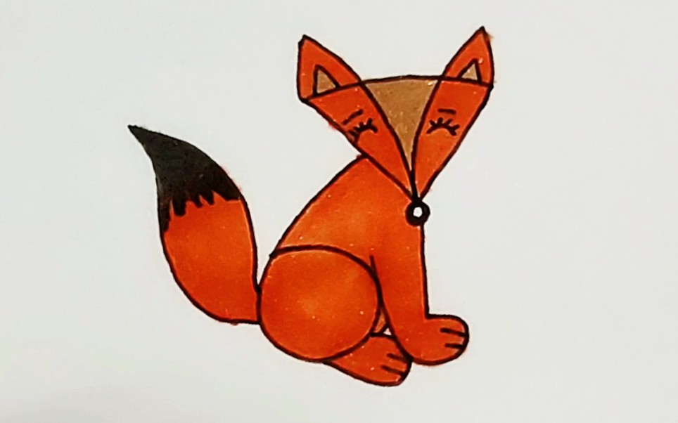 用6画一只魅惑的红狐