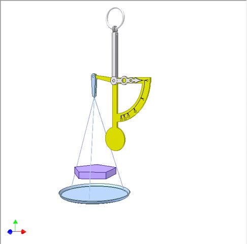 机构动画——单盘天平