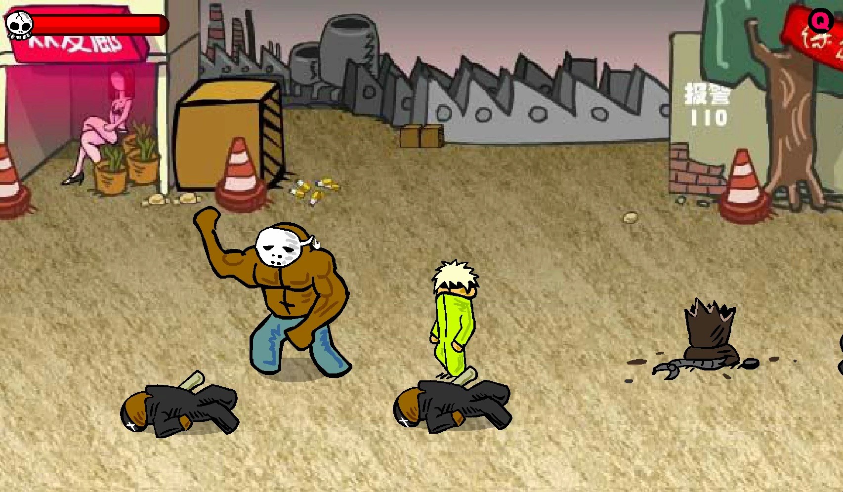 闪客快打三 挑战模式1-3关一命通关