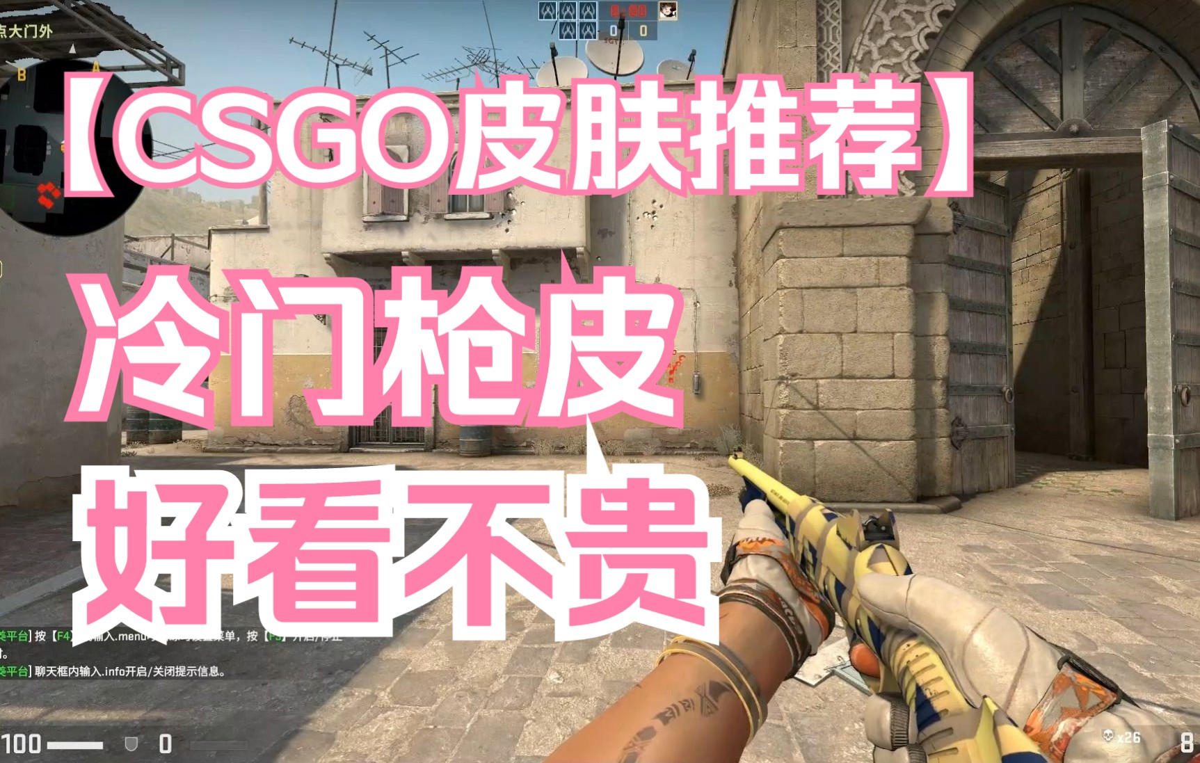 【CSGO皮肤推荐】那些你不知道的好看皮肤!冷门枪械的春天?新星皮肤推荐!第一视角