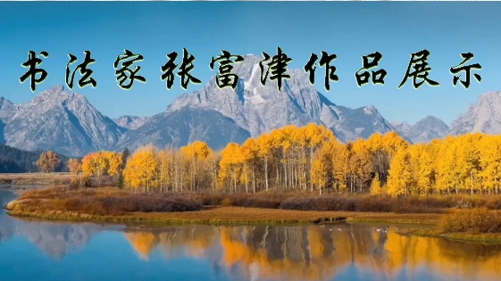 山东省书法家张富津大师作品展示