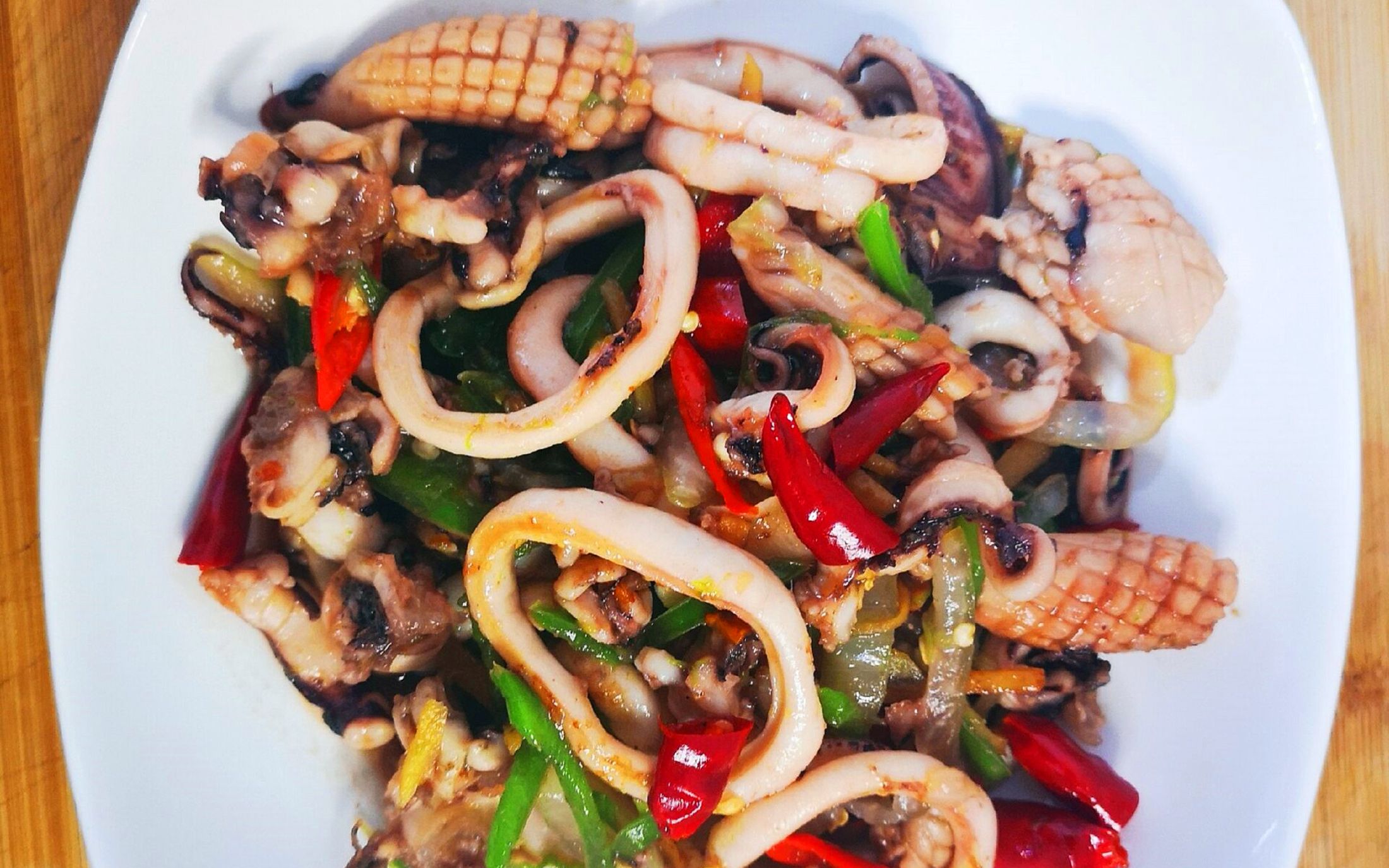 家常爆炒鱿鱼三宝,不加一滴水,味道比五花肉还香