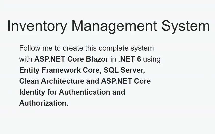 带你做完整C#项目库存管理系统 ASP.NET Core Blazor, EF Core, SQ(英文)哔哩哔哩bilibili