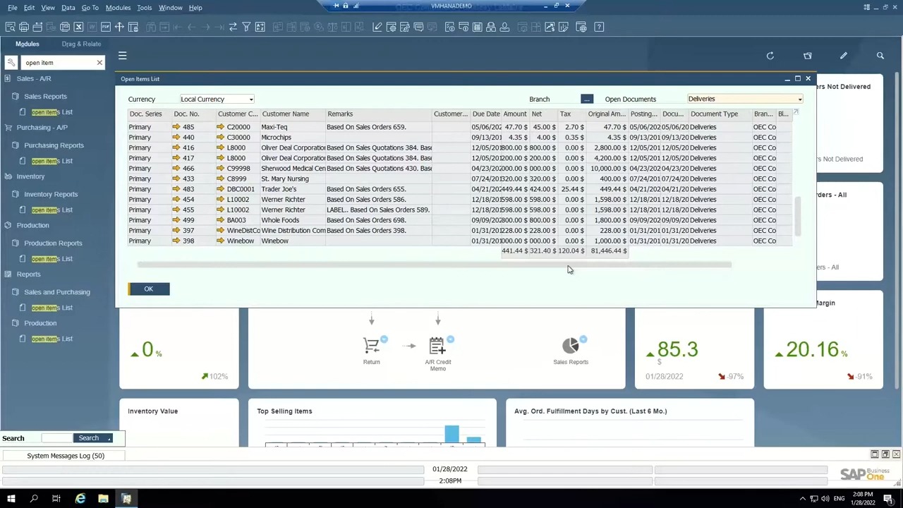 SAP Business One Demo  Accounts Receivable Module哔哩哔哩bilibili