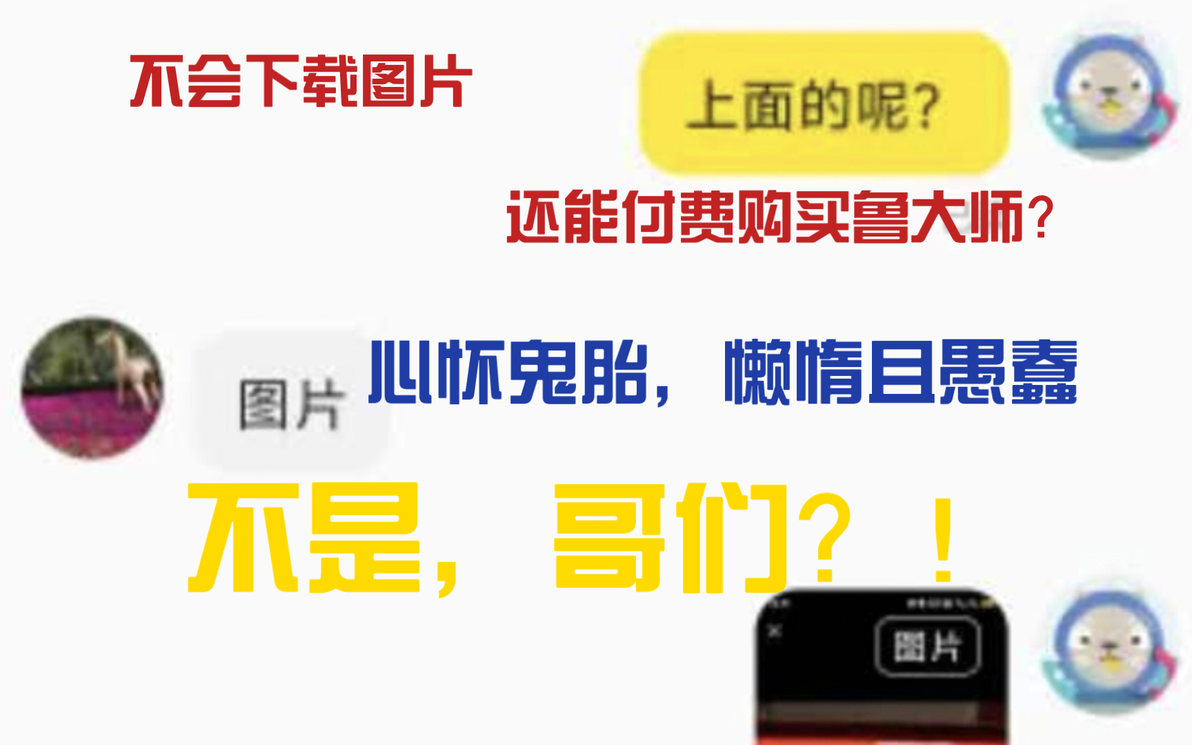 不会下载图片还能付费购买鲁大师?记一次令人窒息的闲鱼出二手经历哔哩哔哩bilibili