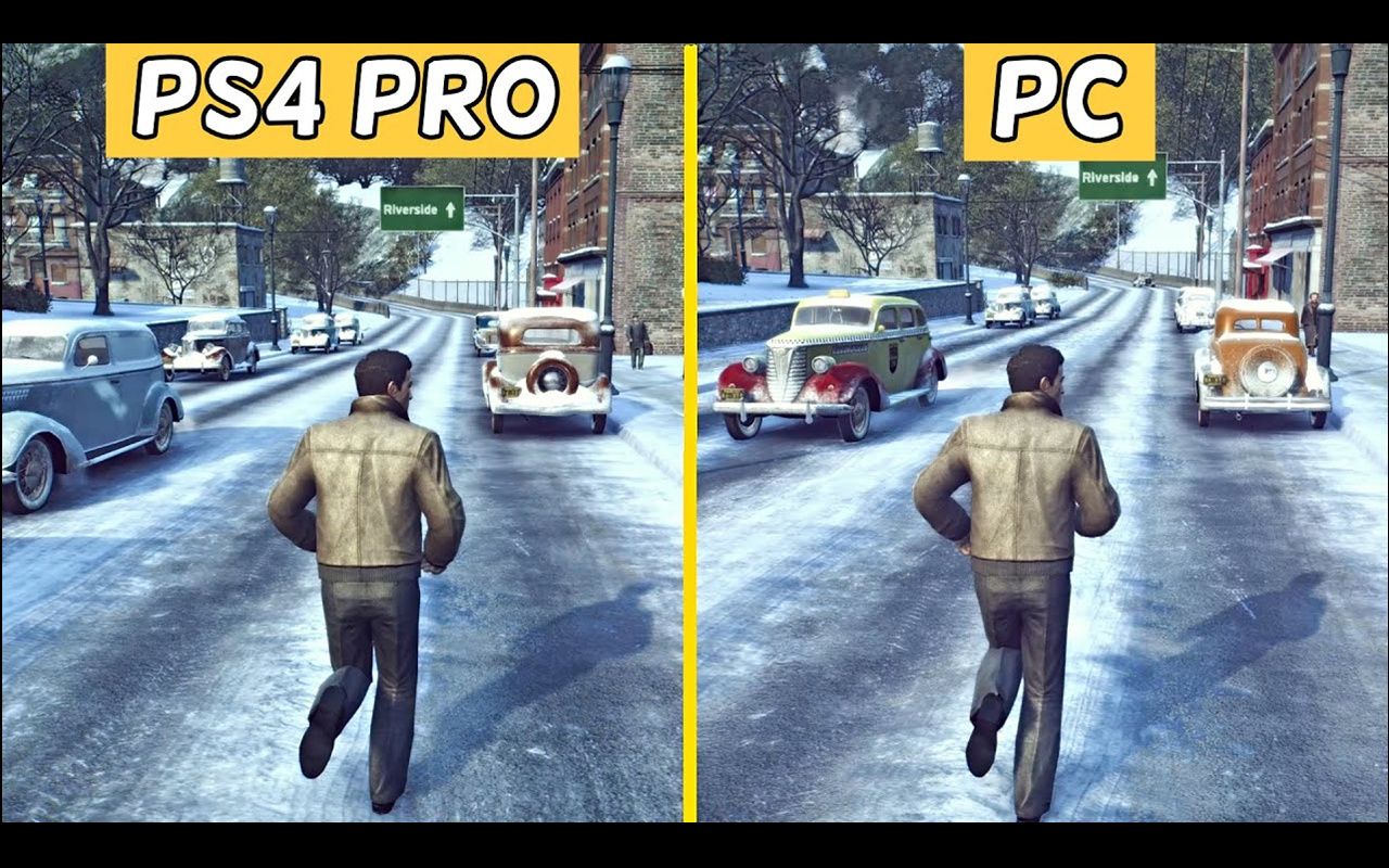 [图]《黑手党2 终极版》PS4 PRO vs PC 画质＆帧数对比