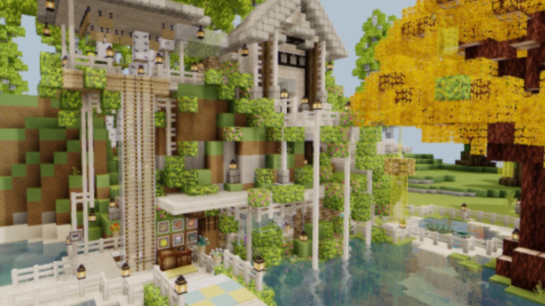 【mc建筑】山顶洞人の内外饰参考