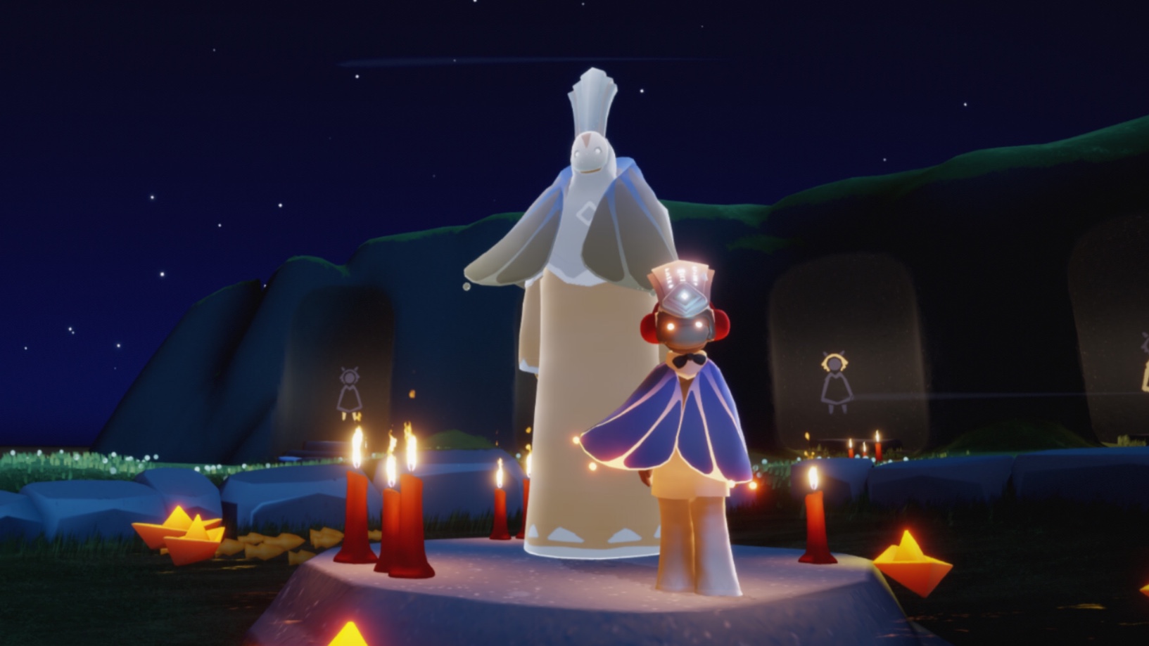 【sky光遇|甜筒】发光灯泡斗篷 嘘声先祖复刻10.