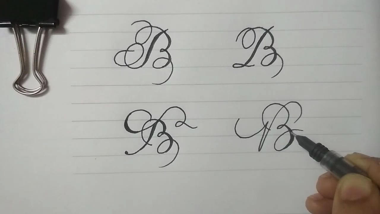教你用最普通的中性笔写出最靓的英文-b_哔哩哔哩_bilibili