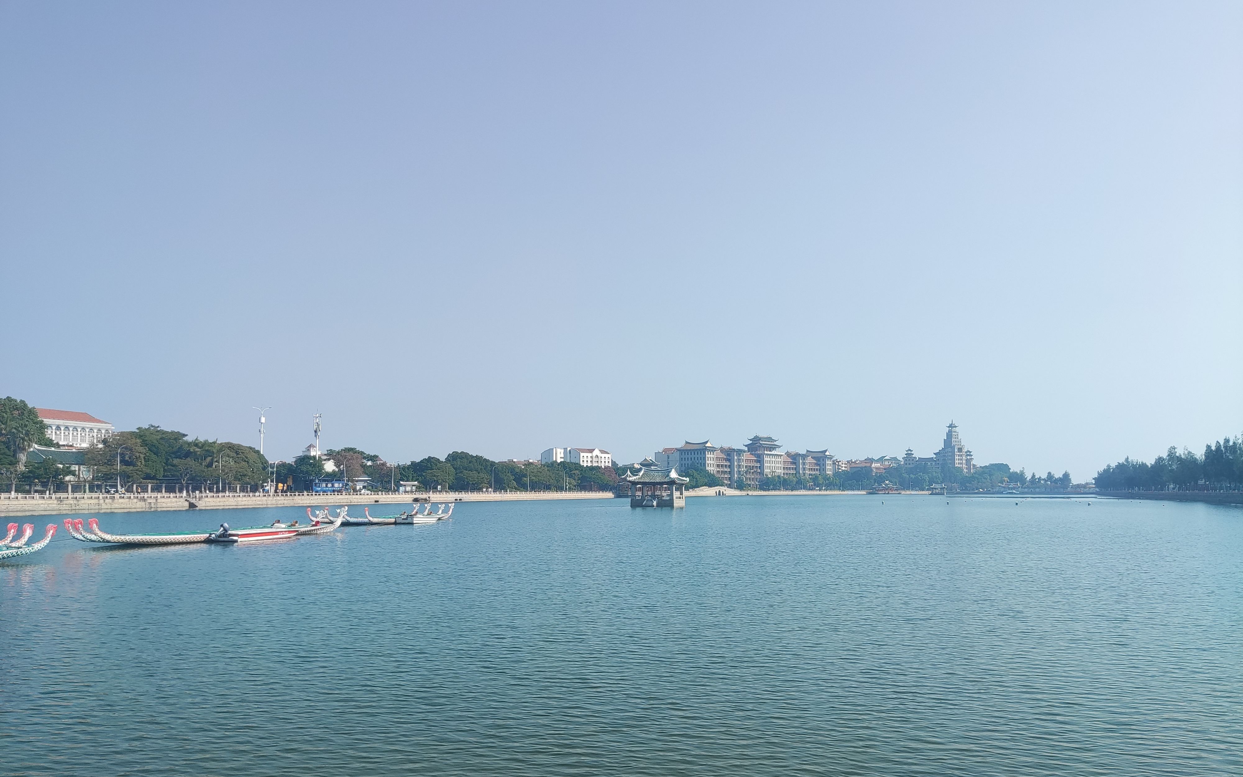 【嘉庚建筑最佳观赏地】厦门集美学村环龙舟池风景展望