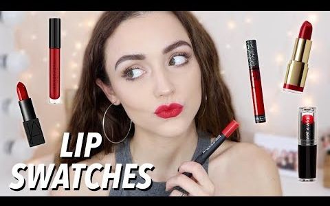 【KathleenLights】我最最最爱的16支 红色系 口红测评 Drugstore vs Highend(英文字幕)哔哩哔哩bilibili