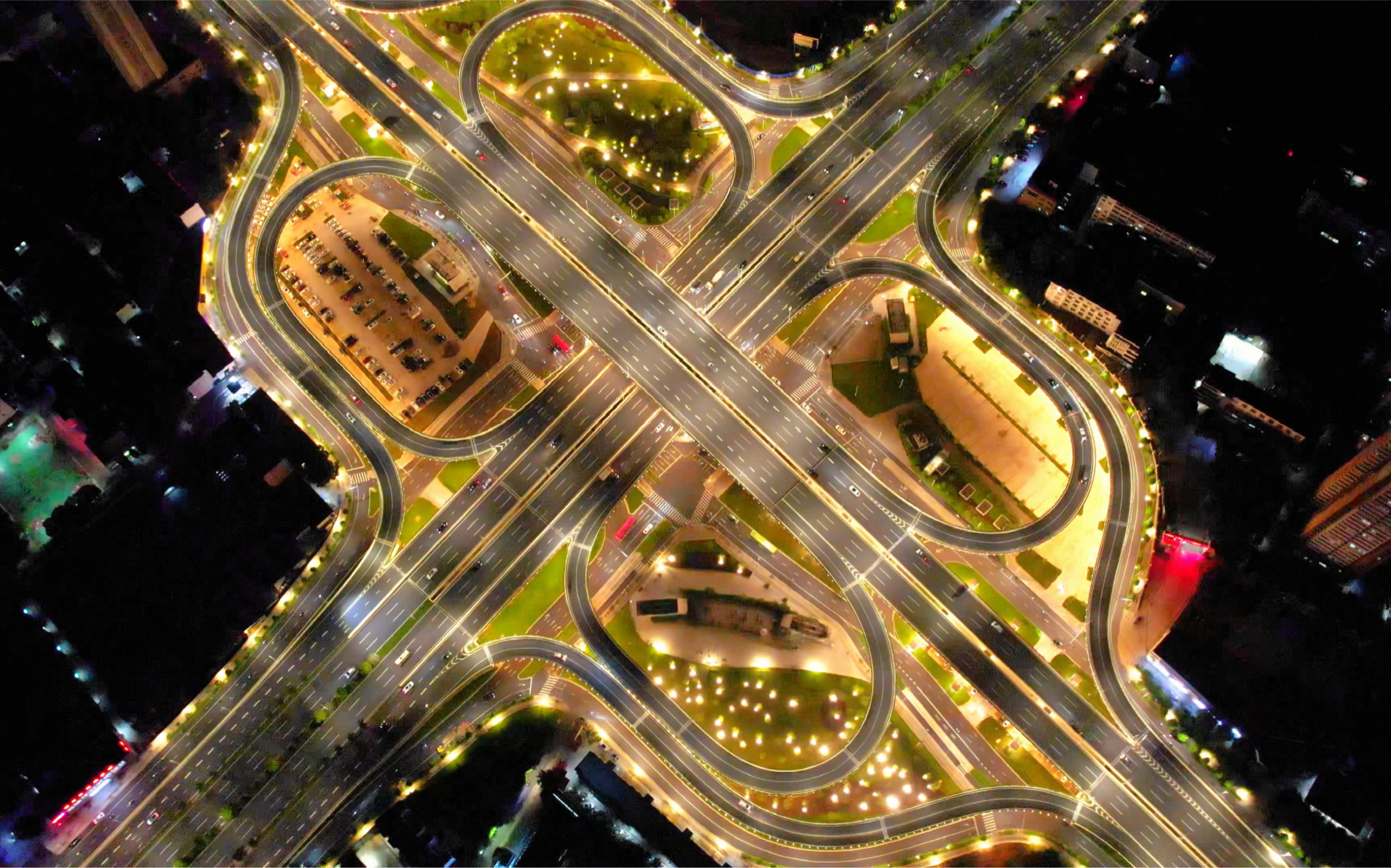 南宁清川立交夜景