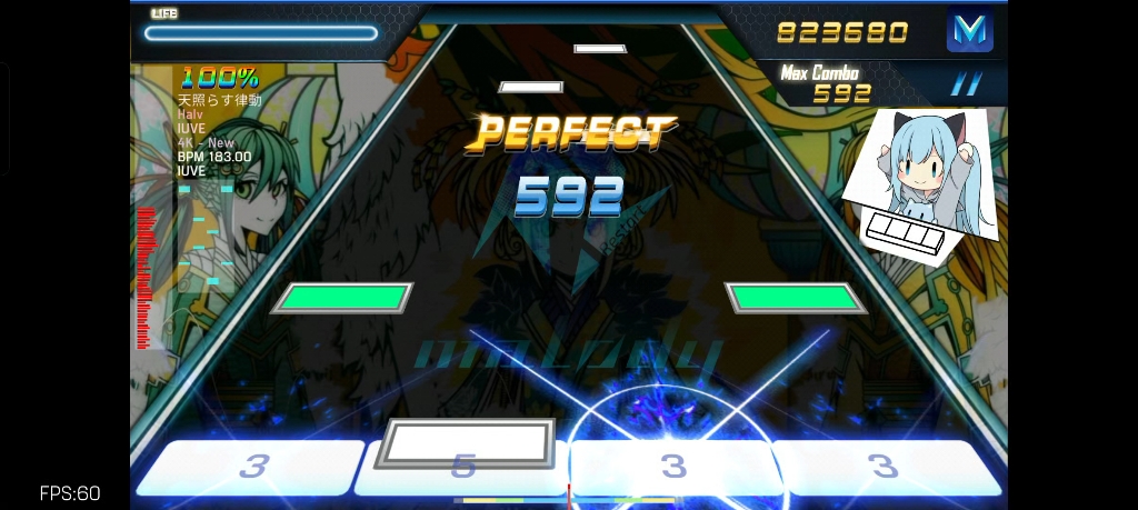 malody自制谱 天照らす律動 谱面预览