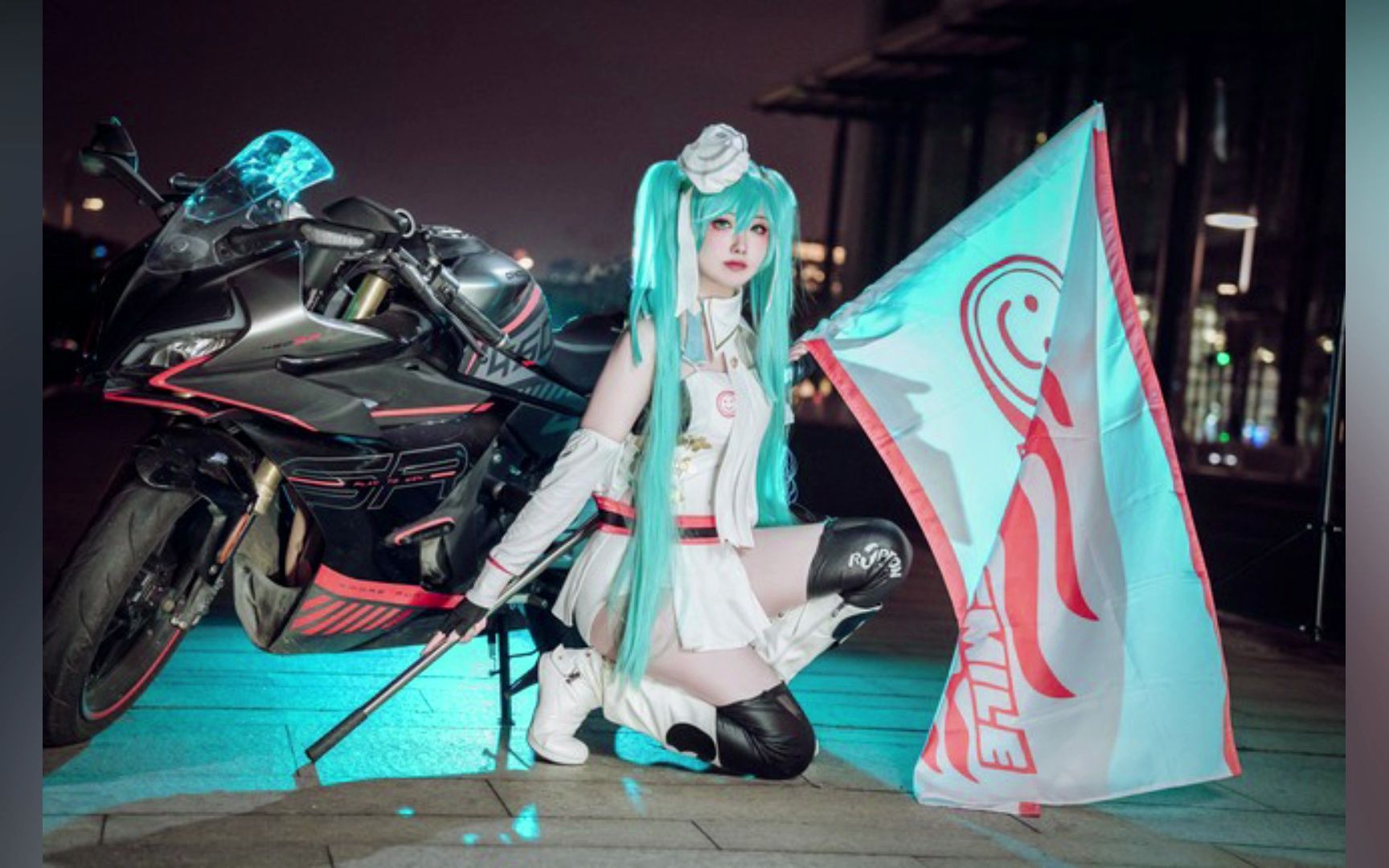 初音未来 赛车服 cosplay