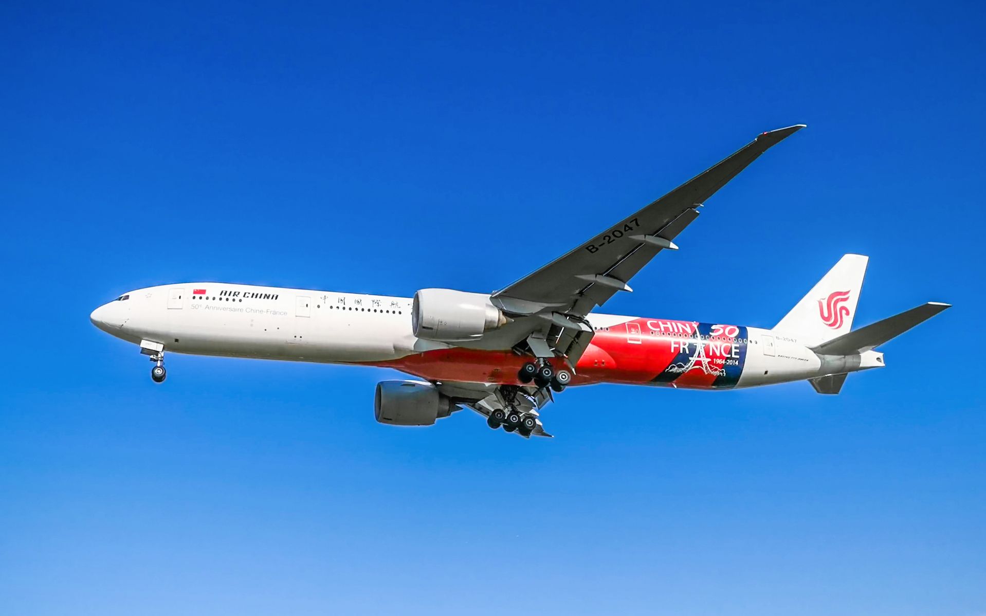 【pek】国航微笑中国,中法建交号,锦礼号,联邦快递md11f等降落首都