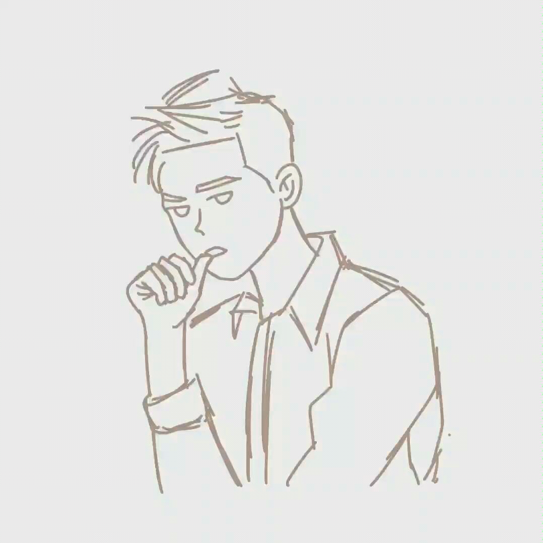 procreate现男友李现摸鱼稿