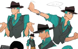 Download Video: 【绘画过程】Agent P！鸭嘴兽泰瑞拟人