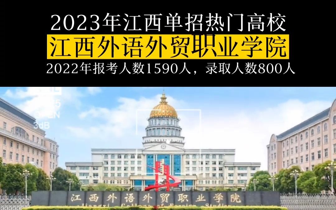 2023年江西单招热门高校江西外语外贸职业学院哔哩哔哩bilibili