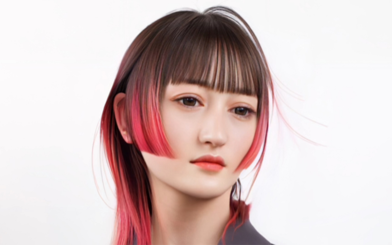 个性高层次,狼尾发型配公主切