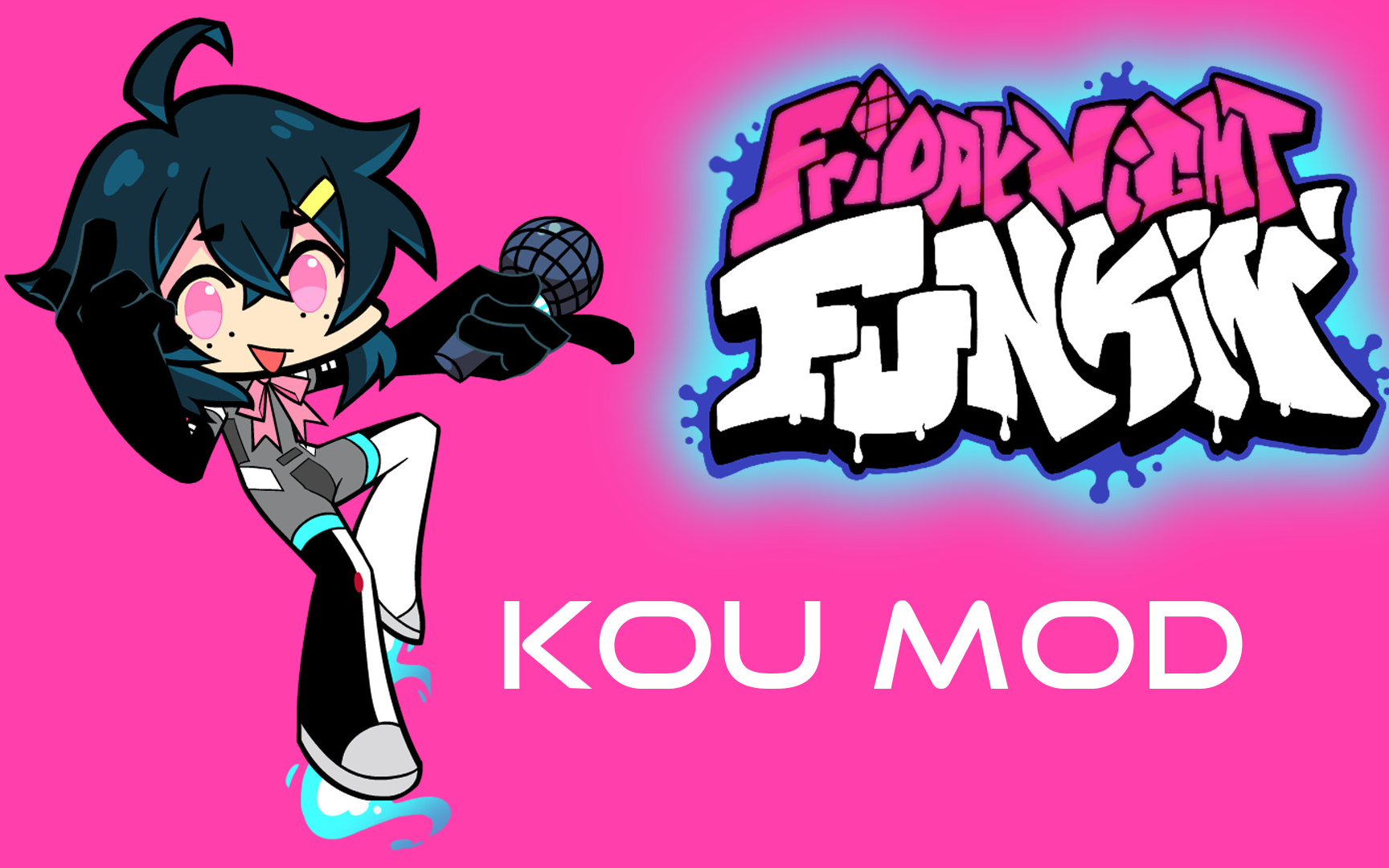 【fnf】kou mod,淦,她好漂亮!(全字幕)