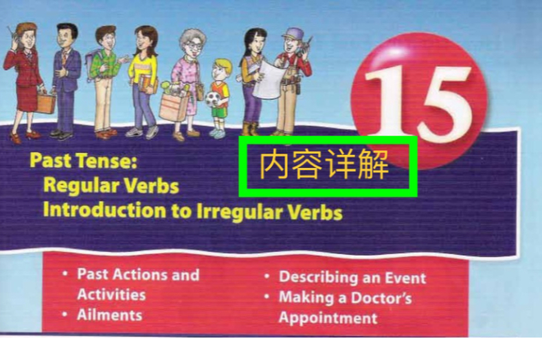 [图]Side by Side 朗文国际英语教程学生用书第1册unit15-part1，学习一般过去时，规则动词和不规则动词变化规则及其读音规则