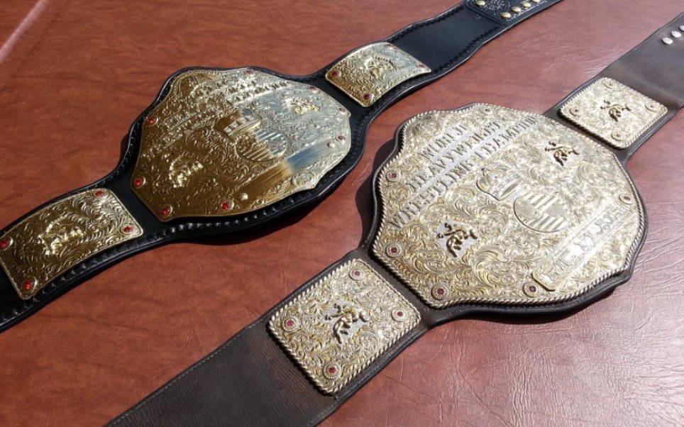 wcw&wwe--官方复刻品世界重量级冠军腰带对比(4mm版)