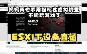 下载视频: ESXi平台下设备直通