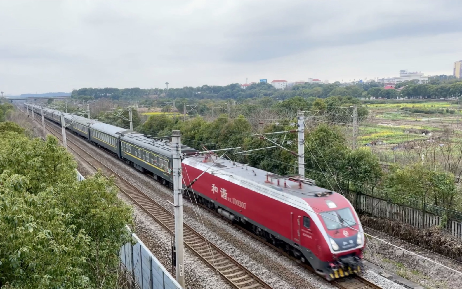 武局南段hxd1d-0307牵引