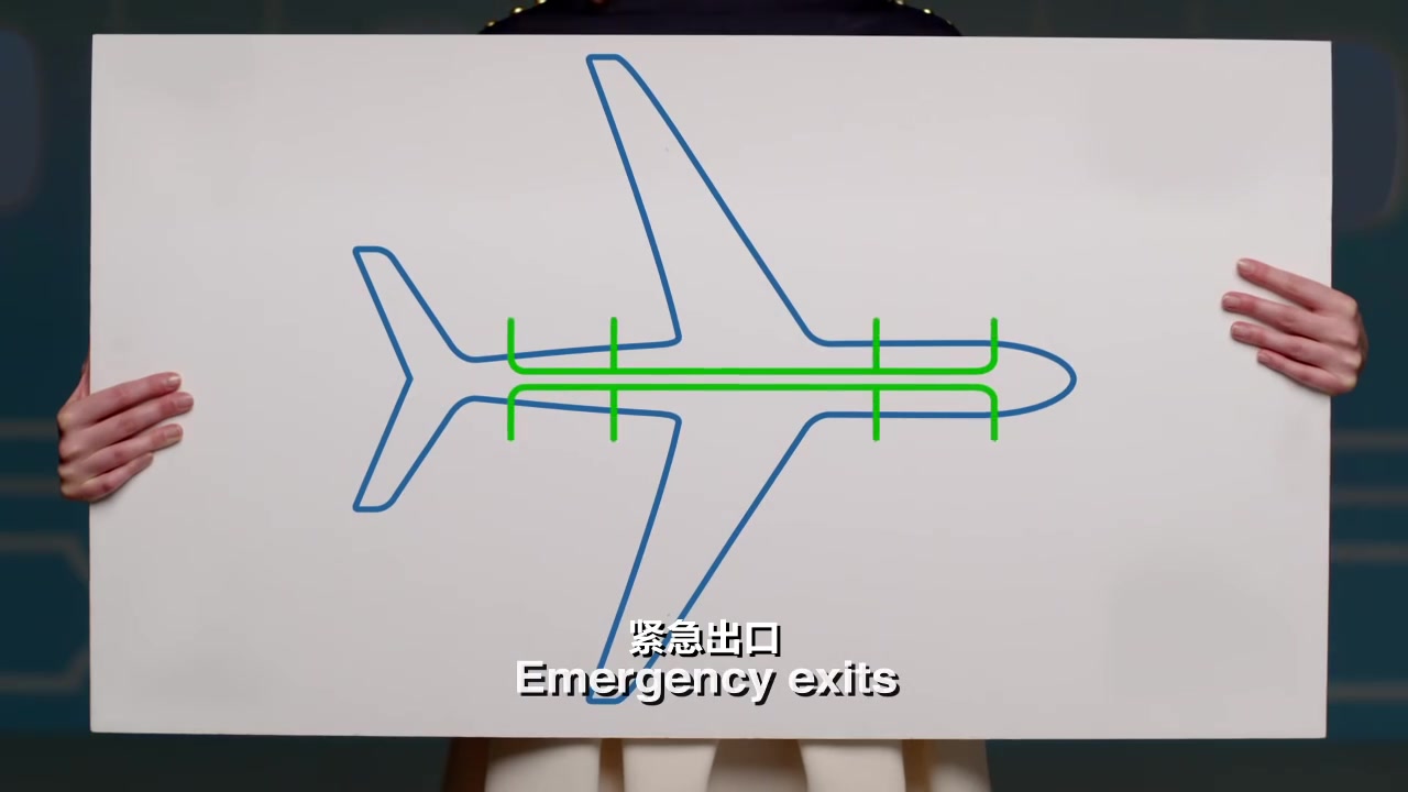 [图][中字]法国航空公司安全演示视频