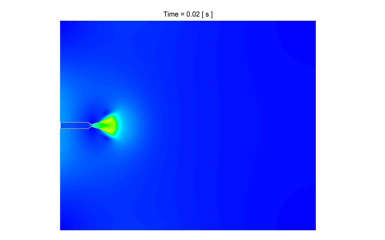 拉法尔喷管马赫环模拟