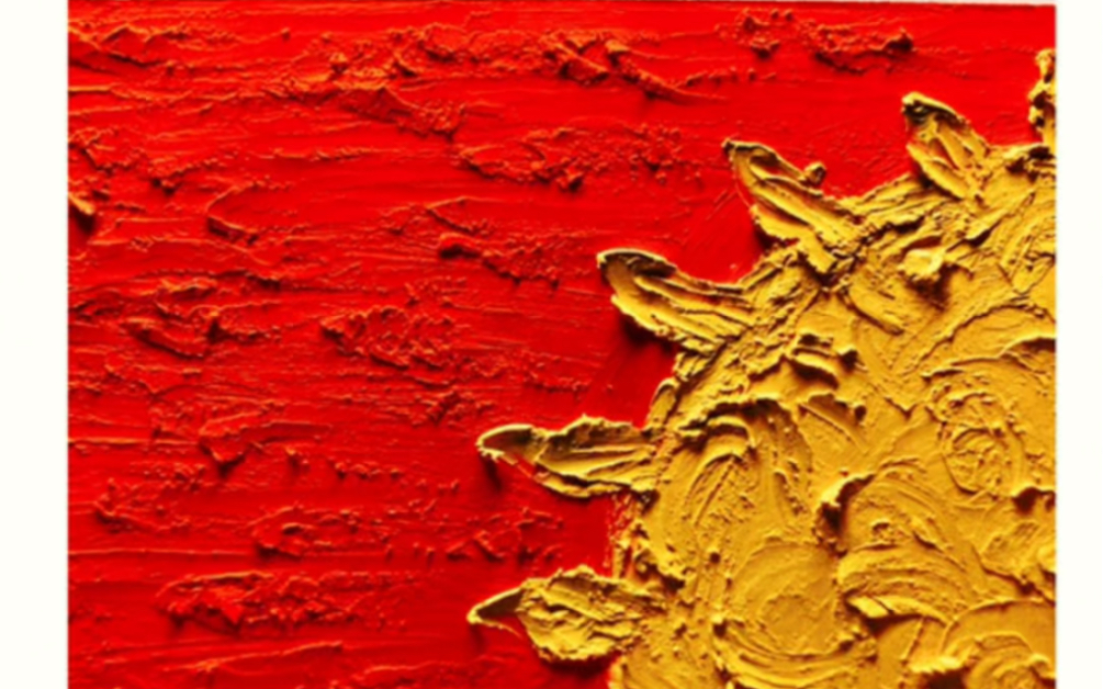 油画棒入门简单肌理感画