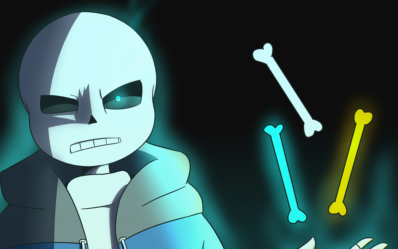 【绘画过程】undertale:hard mode_哔哩哔哩_bilibili