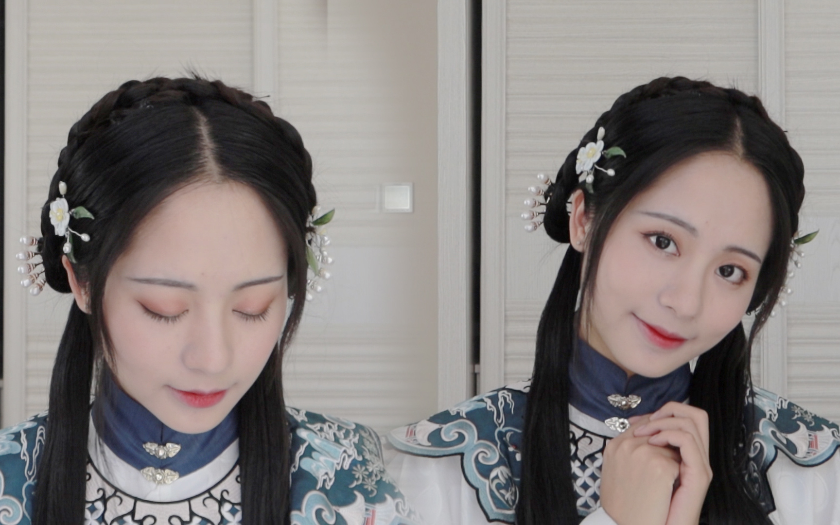 无发包适合中长发 ,秋天来啦.我们穿起明制服饰做大明少女