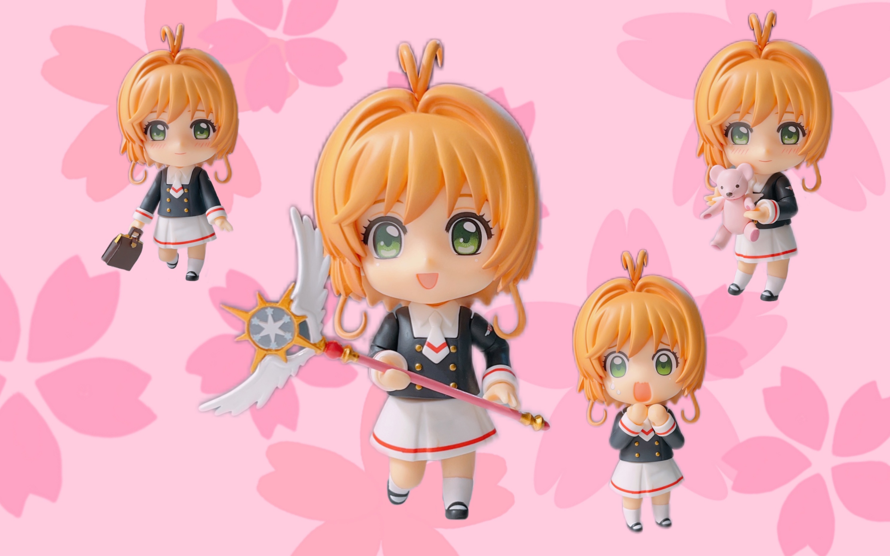 魔卡少女樱|gsc粘土人918|友枝中学校制服小樱|我的第二只小樱粘土人!