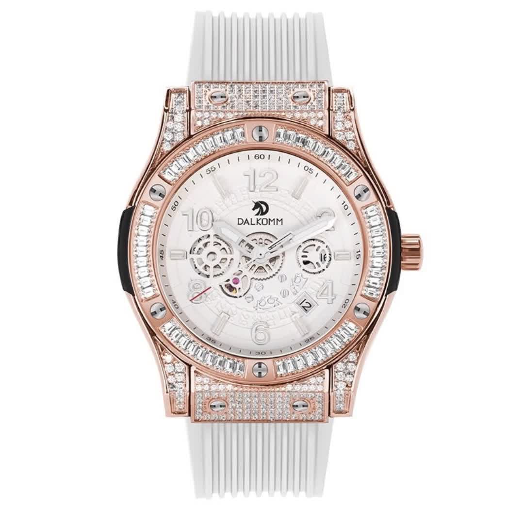 达可蒙星耀系列全自动机械表潮玩手表时尚男士腕表镶钻奢华手表男3805