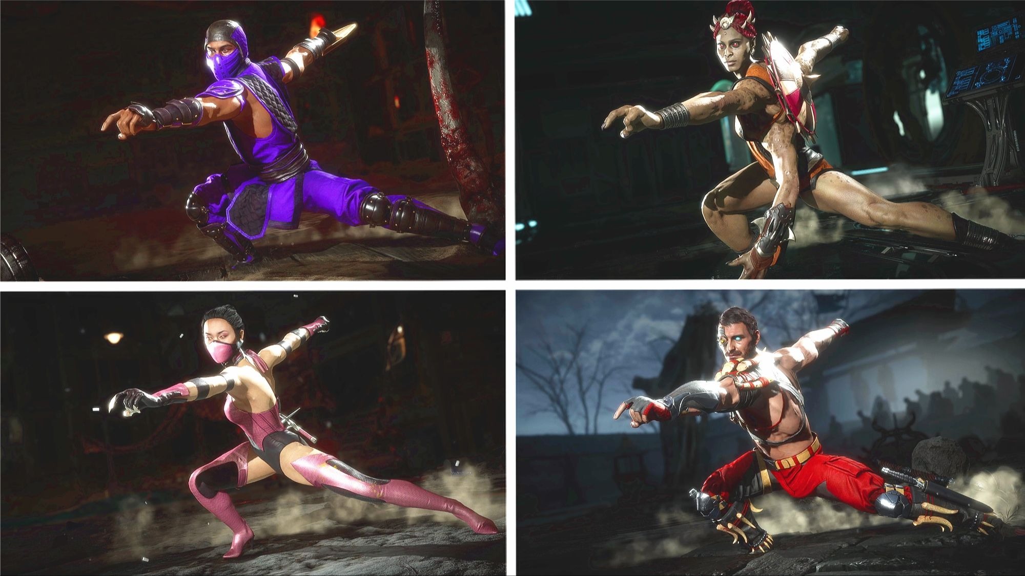 真人快打11:全角色表演凯西凯奇"火力超强"