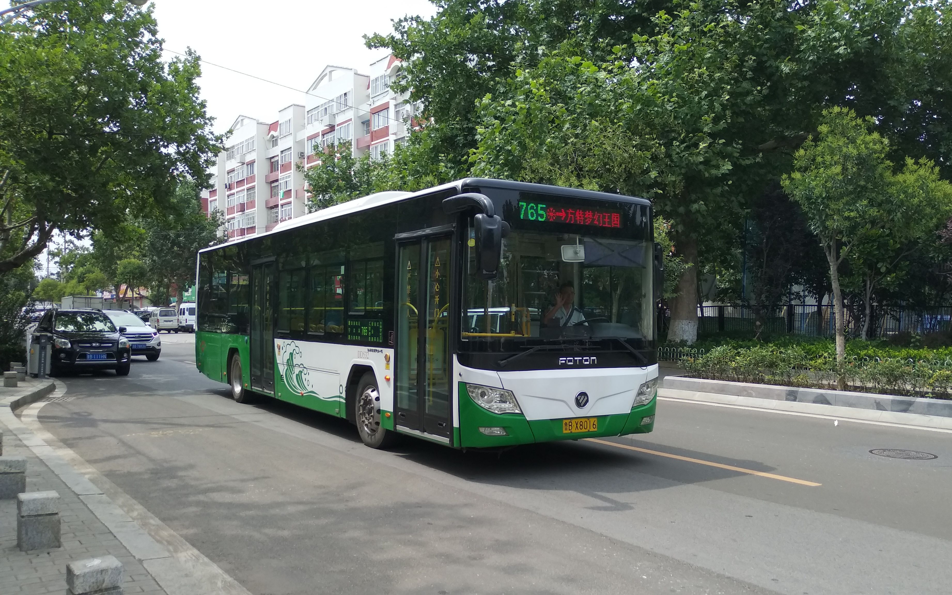 048 青岛公交765路(方特梦幻王国-康宁路)上下行第一视角前方展望]