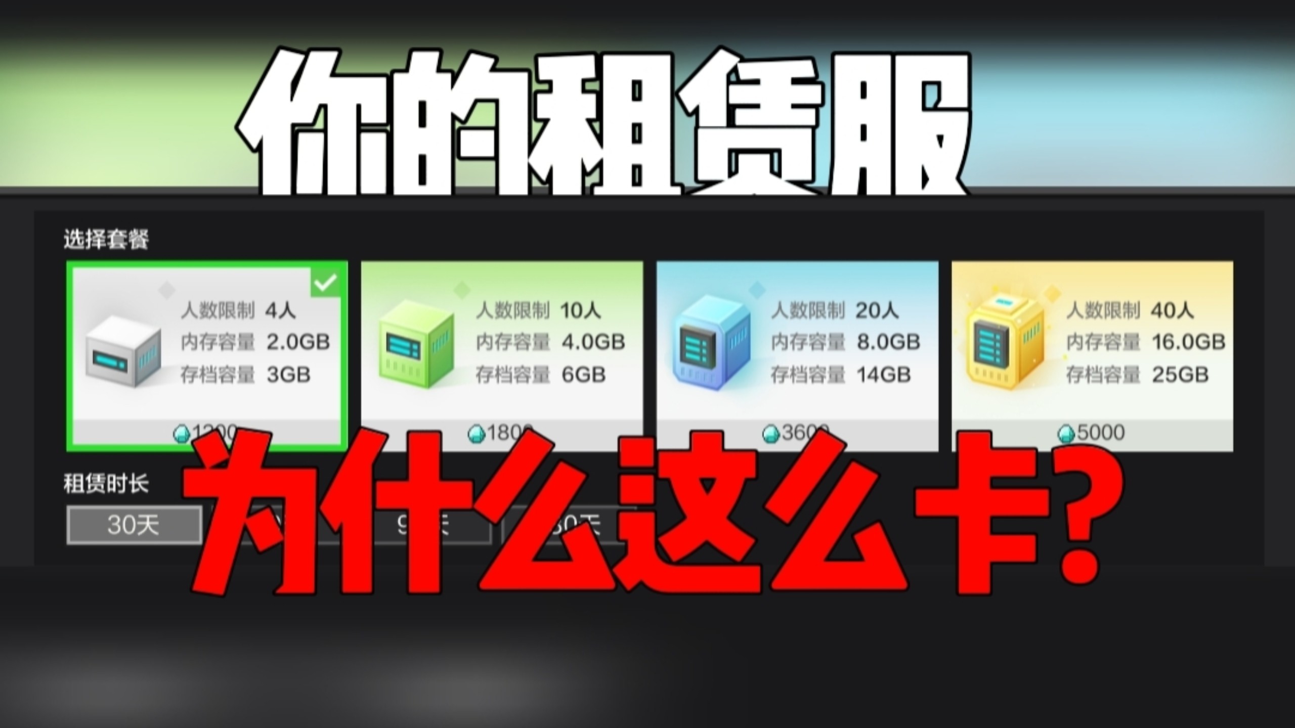 租赁服指令区讲解与优化 你的服为什么人一多就卡?