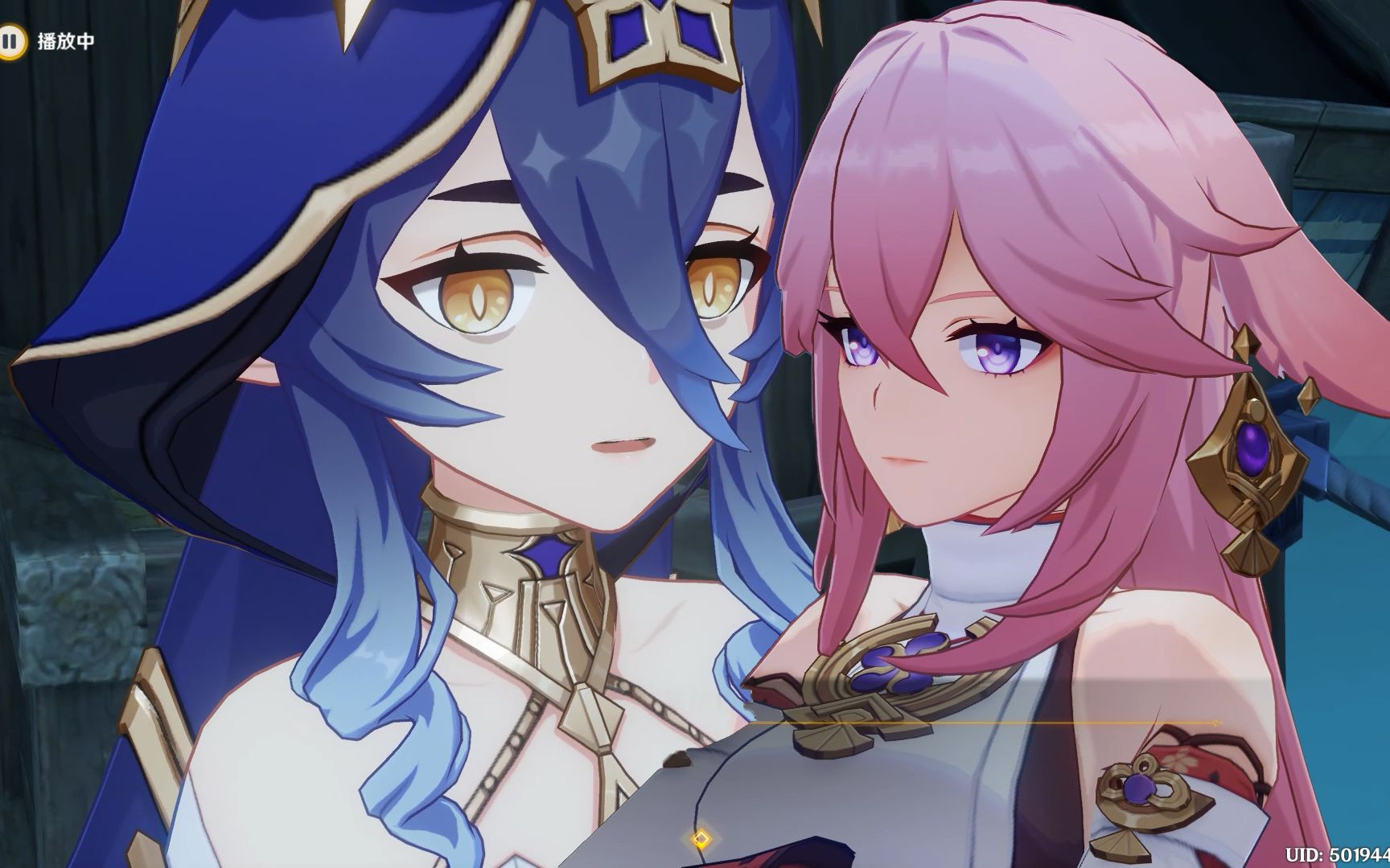 【原神剧情】莱依拉(cv:富田美忧)八重神子(cv:佐仓绫音)登场片段day1