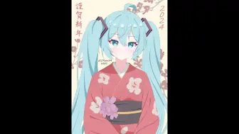 Tải video: 【绘画过程】新年贺图（10倍速）