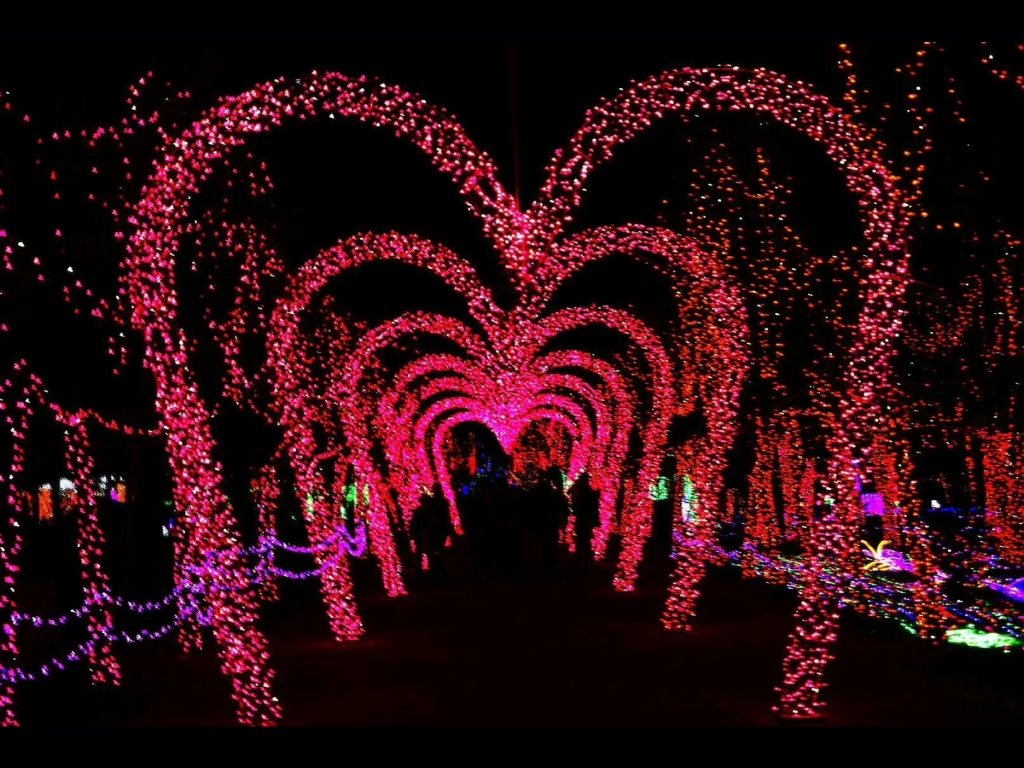 灯光节拱门造型