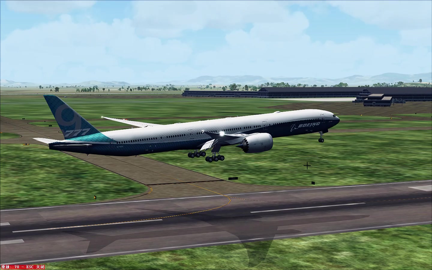 微软模拟飞行10波音777-9x原创涂装降落zggg_哔哩哔哩_bilibili