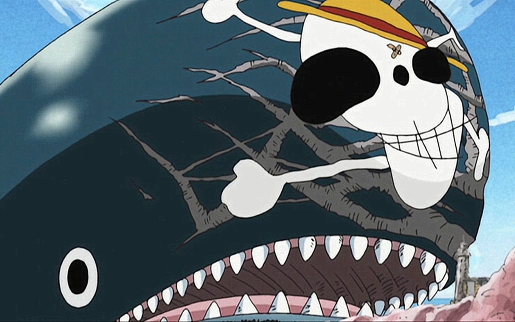 海贼王拉布的悲剧重情重义的鲸鱼决心撞碎红土大陆