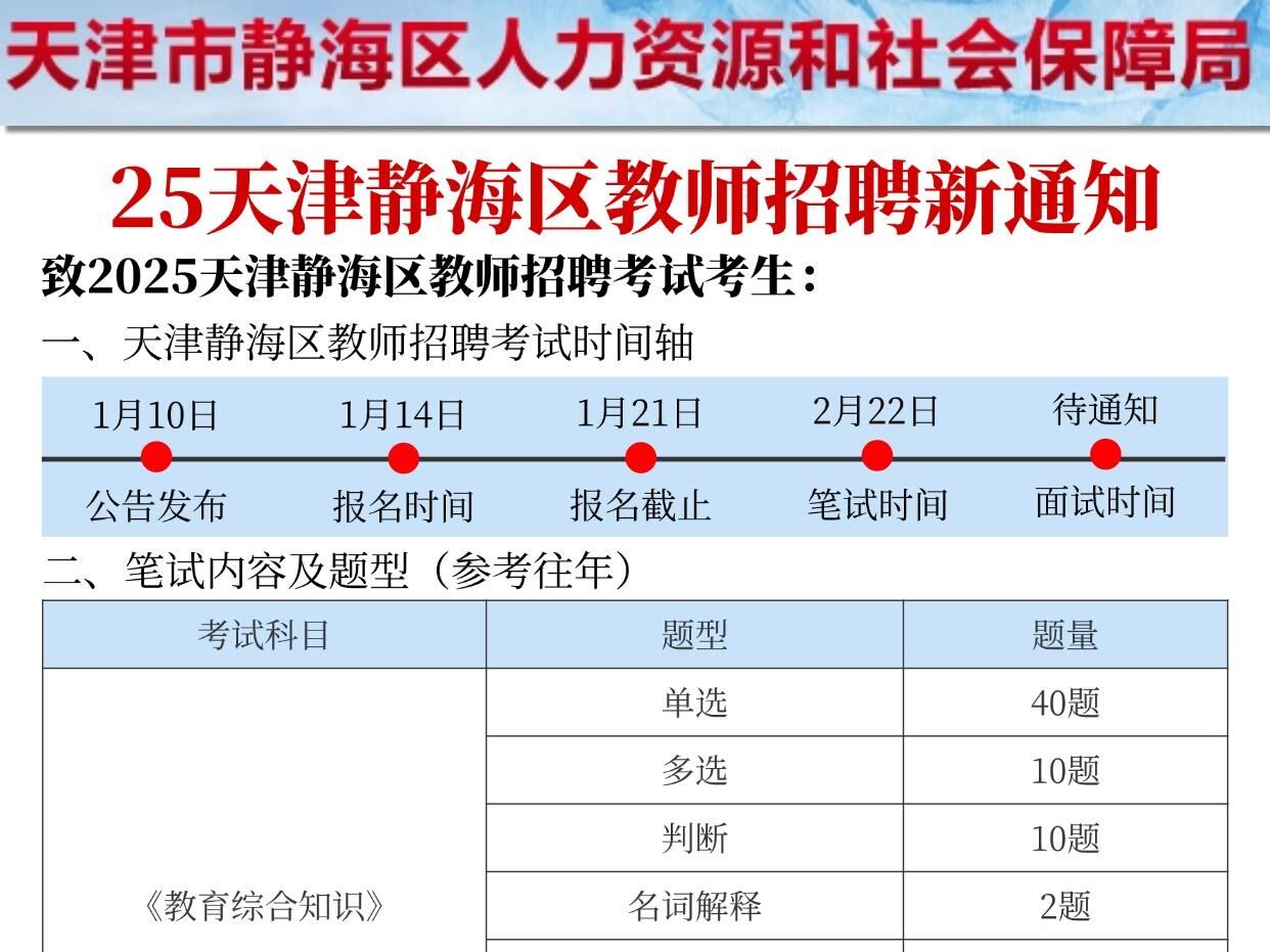 25天津静海区教招新通知,今年是简单的一年哔哩哔哩bilibili