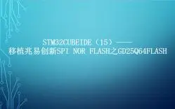 Download Video: STM32CUBEIDE（15）----移植兆易创新SPI Nor Flash之GD25Q64Flash