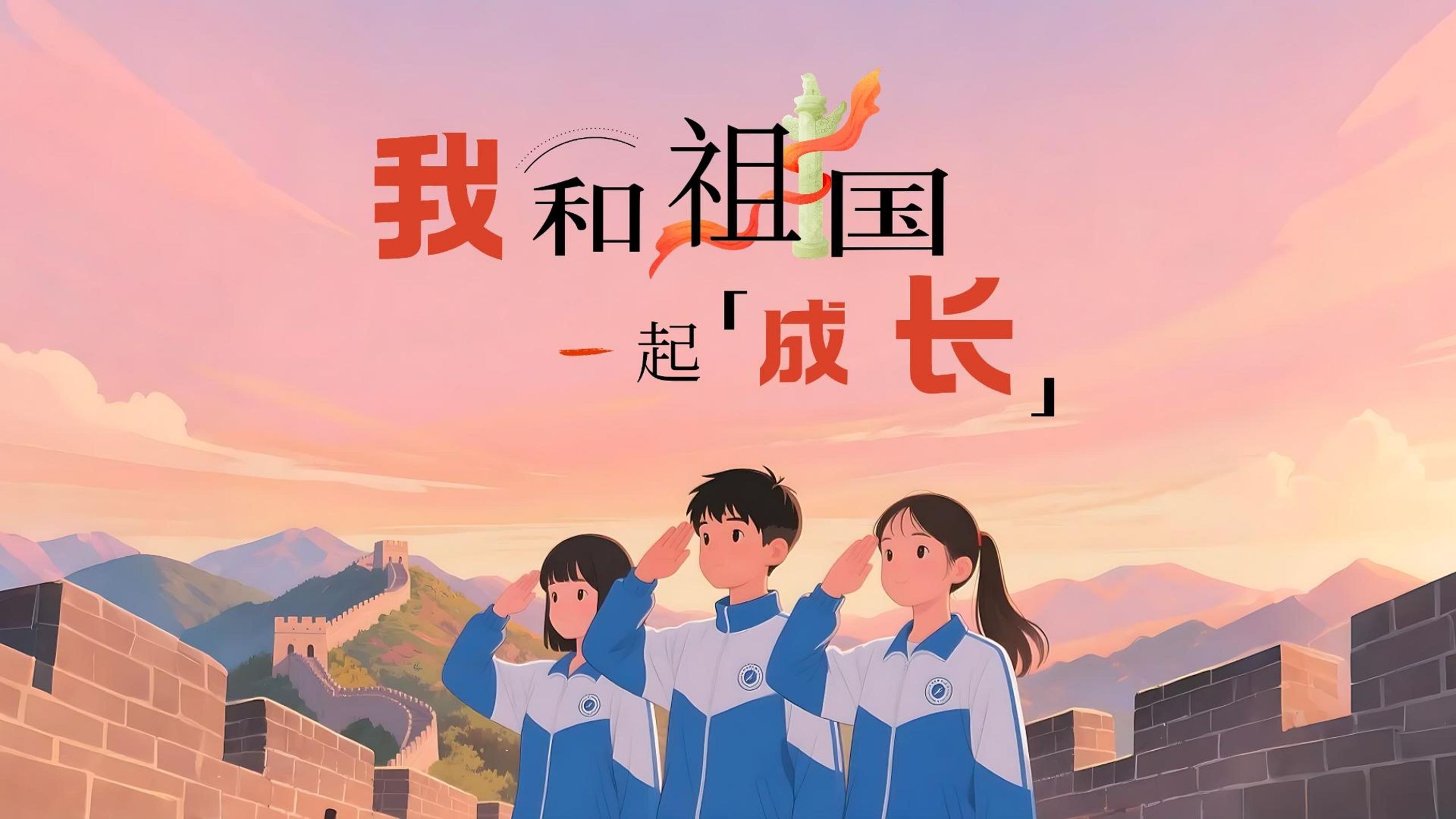 《我和祖国一起成长》童声原声，祖国万岁！