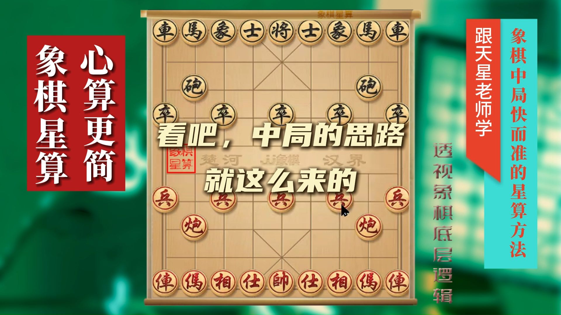 如何把所学的象棋知识应用到实战,看吧,中局的思路就这么来的哔哩哔哩bilibili技巧